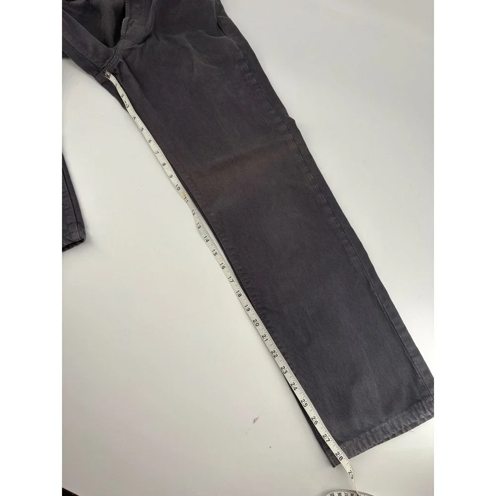 Levis 501 Men's 29x30 Vintage Y2K Charcoal Gray Made in Mexico Jeans 2002